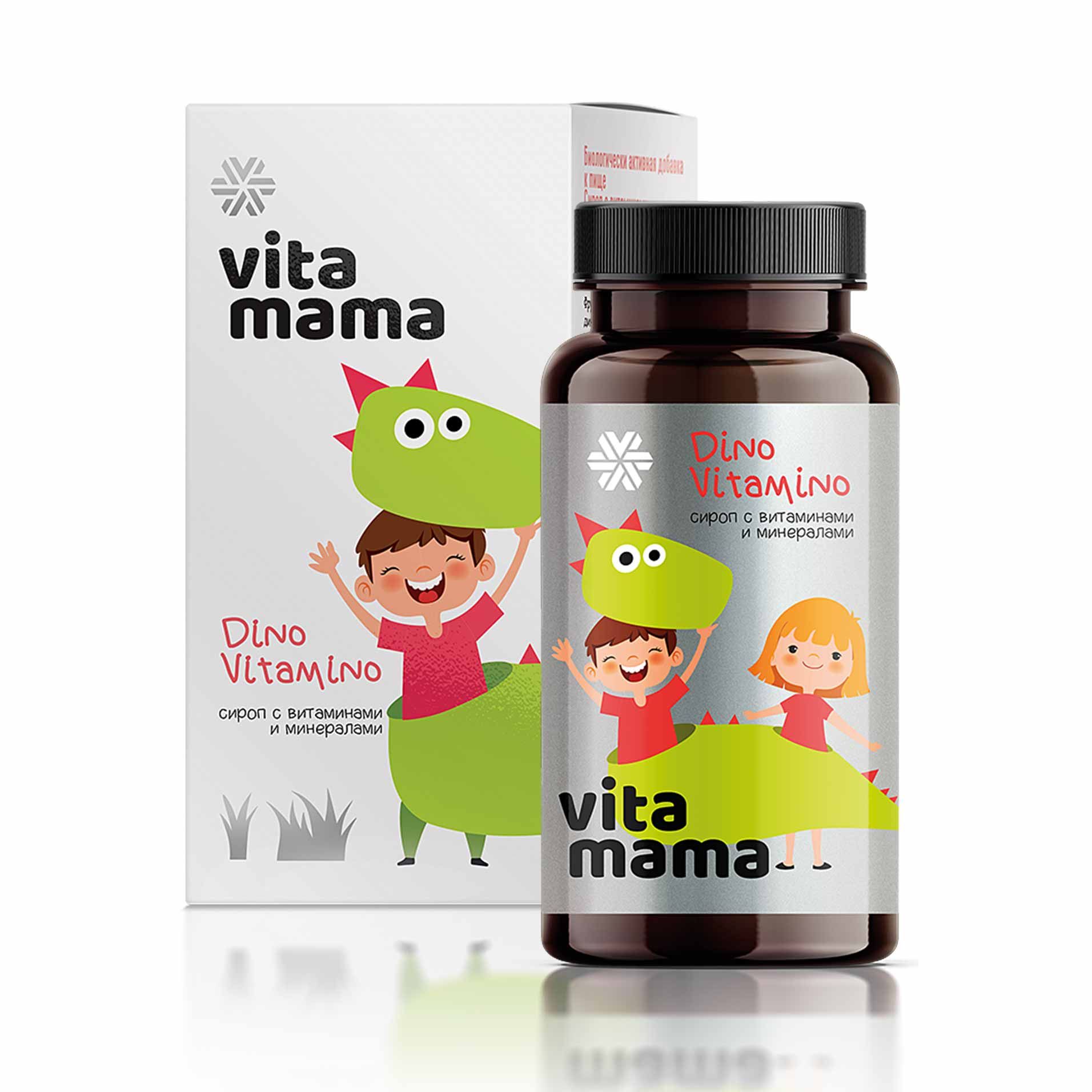 Vitamama - Dino Vitamino Vitamama дәрумендер мен минералдар қосылған шәрбәт