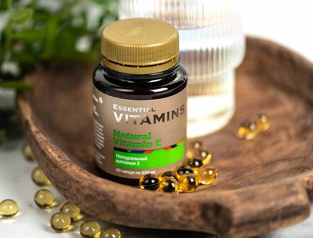Натуральный витамин E, 60 капсул – купить с доставкой по Казахстану в ...