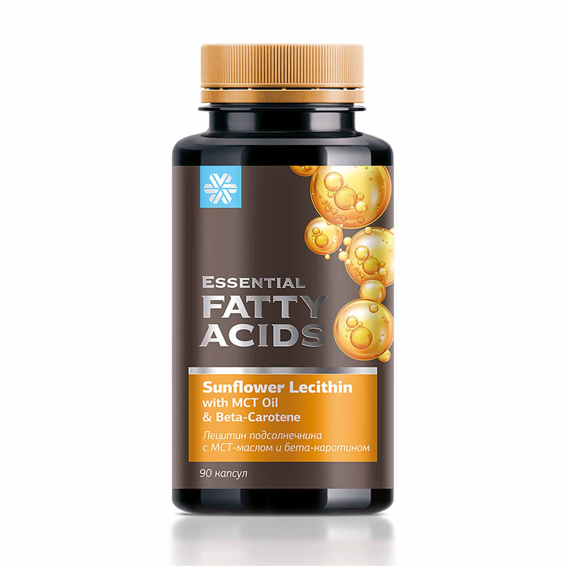 Essential Fatty Acids - Лецитин подсолнечника с МСТ-маслом и бета-каротином
