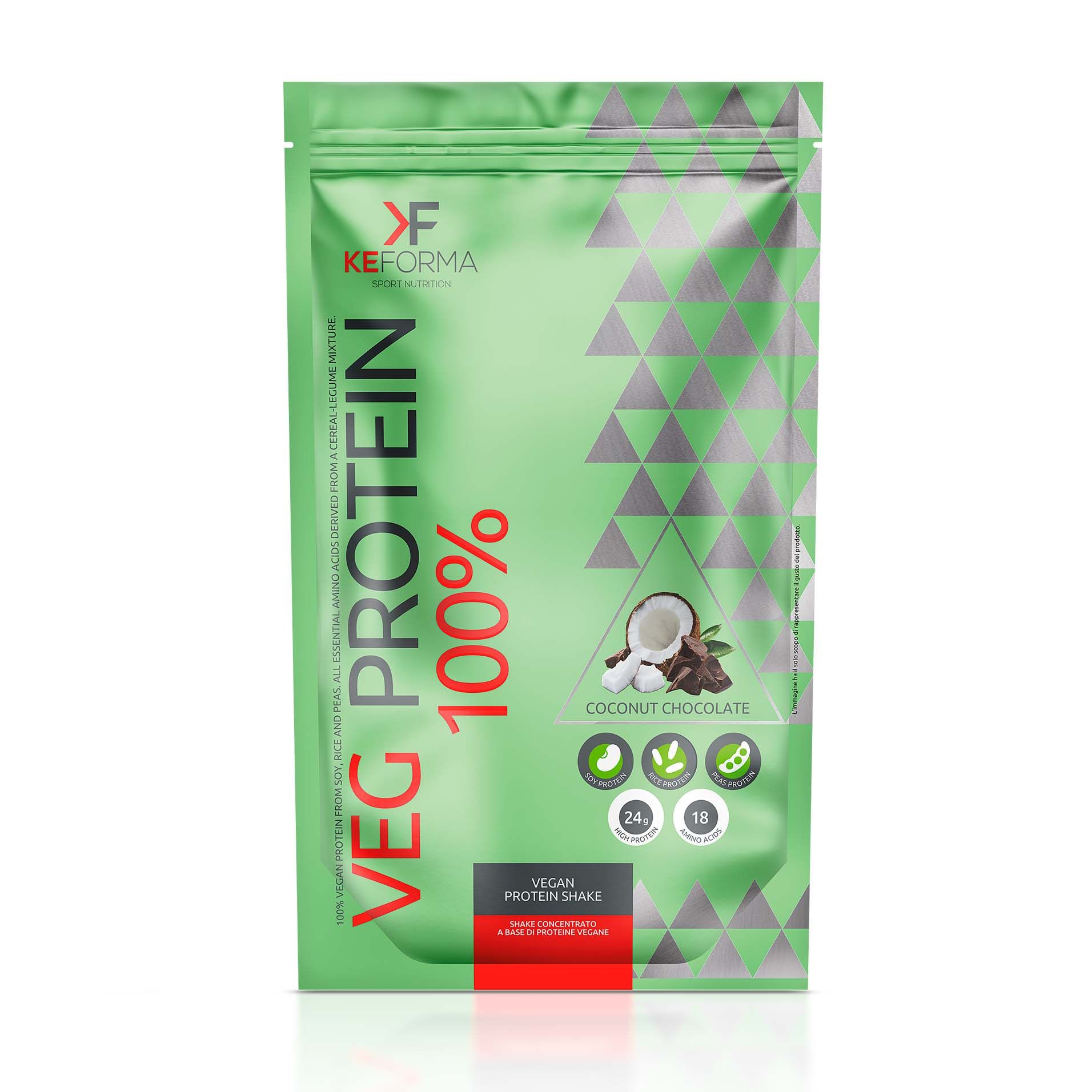 Keforma Vegan - Протеиновый веган-коктейль «Шоколад и кокос»