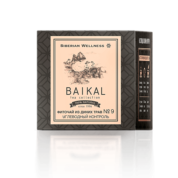 Baikal Tea Collection - Жабайы шөптерден жасалған фитошай №9 (Көмірсуды бақылау)