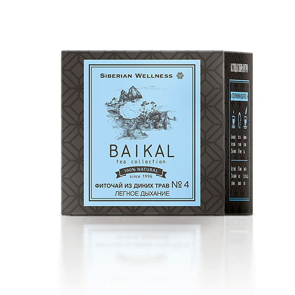 Baikal Tea Collection - Жабайы шөптерден жасалған фитошай № 4 (Жеңіл тыныс)