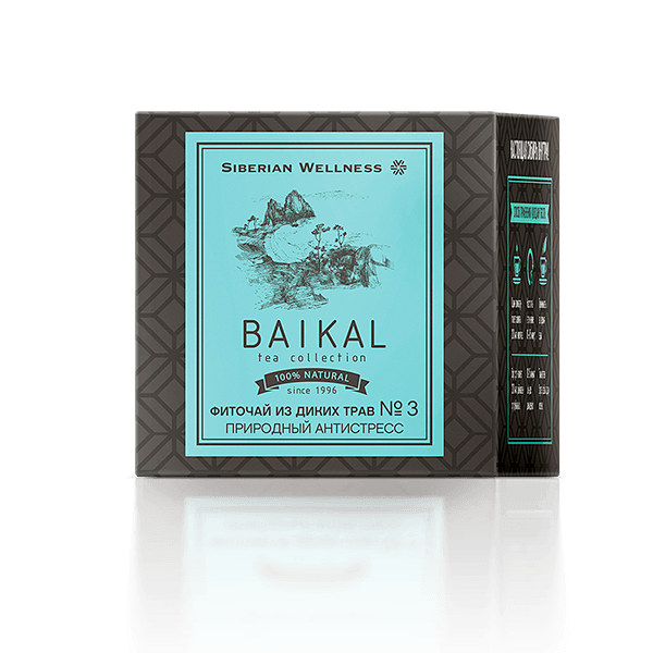 Baikal Tea Collection - " Жабайы шөптерден жасалған фитошай № 3 (Күйзеліске қарсы табиғи құрал)"