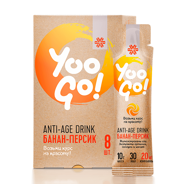 Yoo Gо - «Банан-шабдалы» Anti-age Drink сусыны