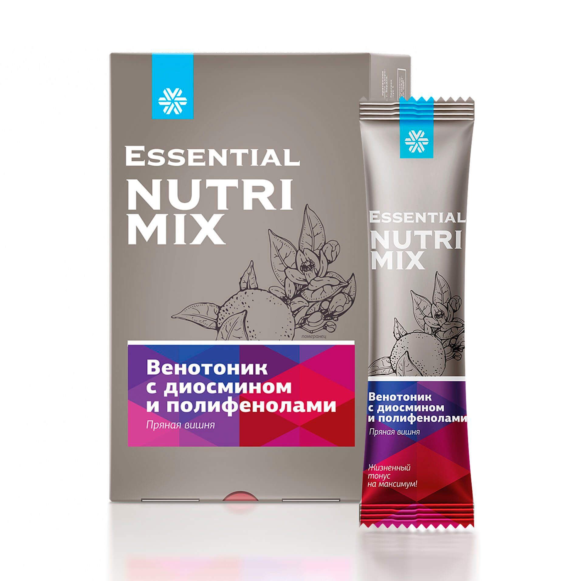 Essential Nutrimix - Венотоник с диосмином и полифенолами (пряная вишня)